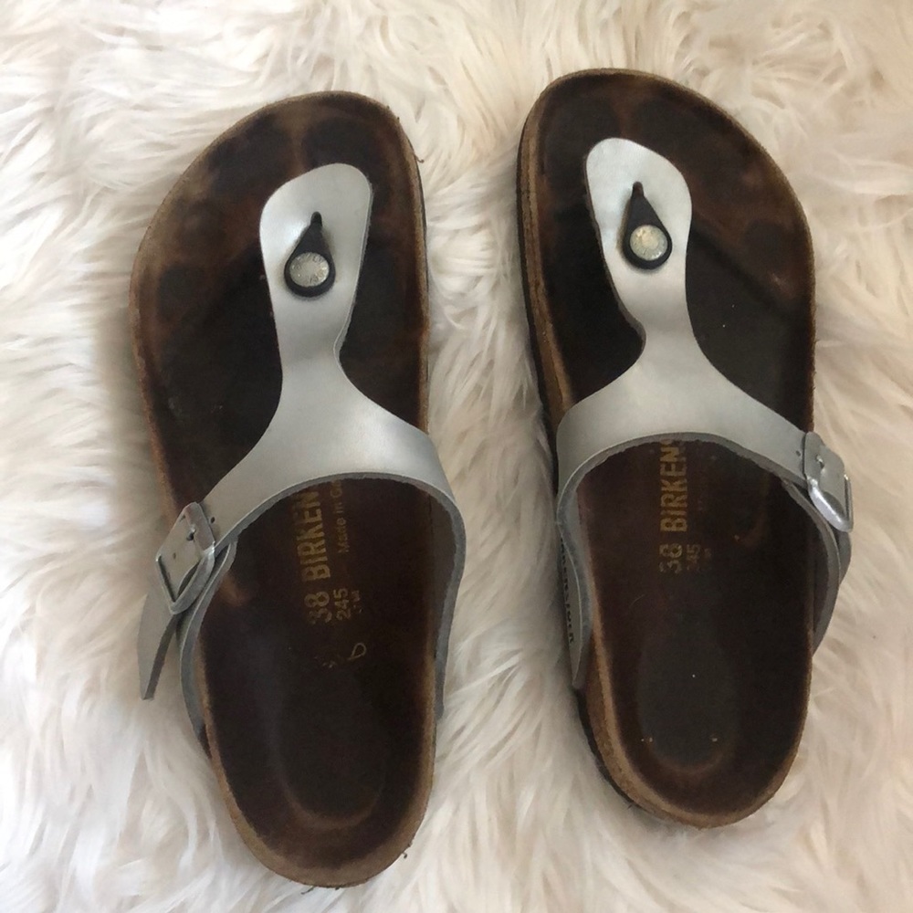Pre loved silver Birkenstock’s